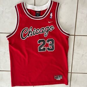Rare Chicago Bulls Michael Jordan 80s Road Jersey Youth Size L